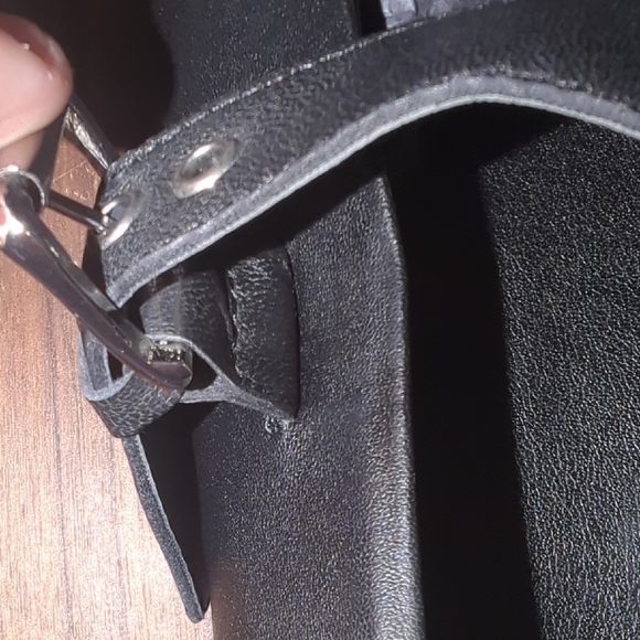 TOPSHOP GENUINE LEATHER Black Mary Jane Shoes - Picture 10 of 12